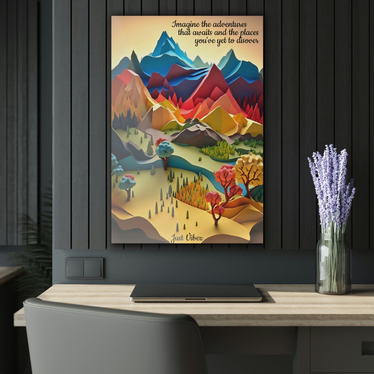 Endless Adventures Art - (French Cleat Hanging)