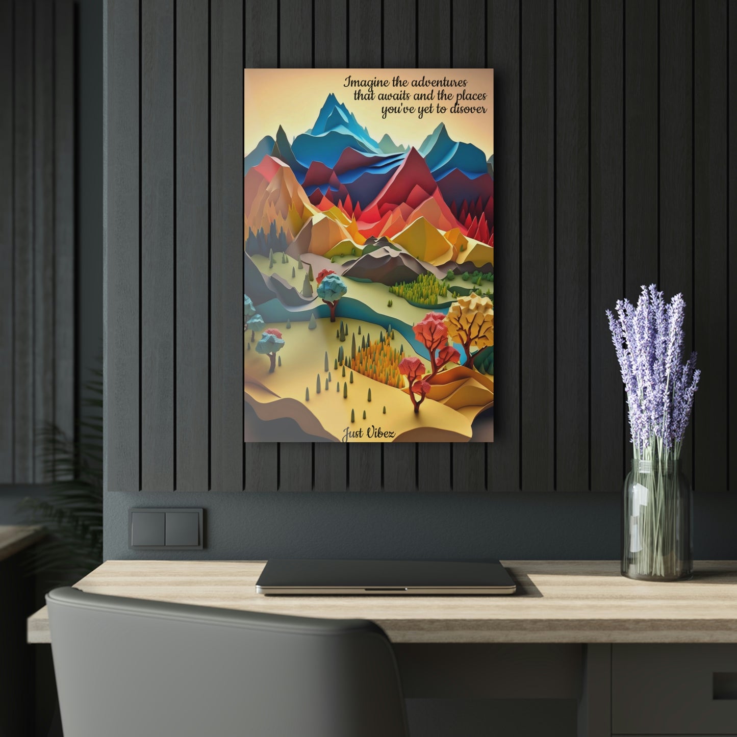 Endless Adventures Art - (French Cleat Hanging)