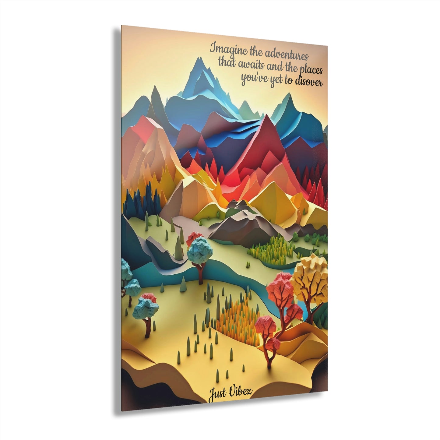 Endless Adventures Art - (French Cleat Hanging)