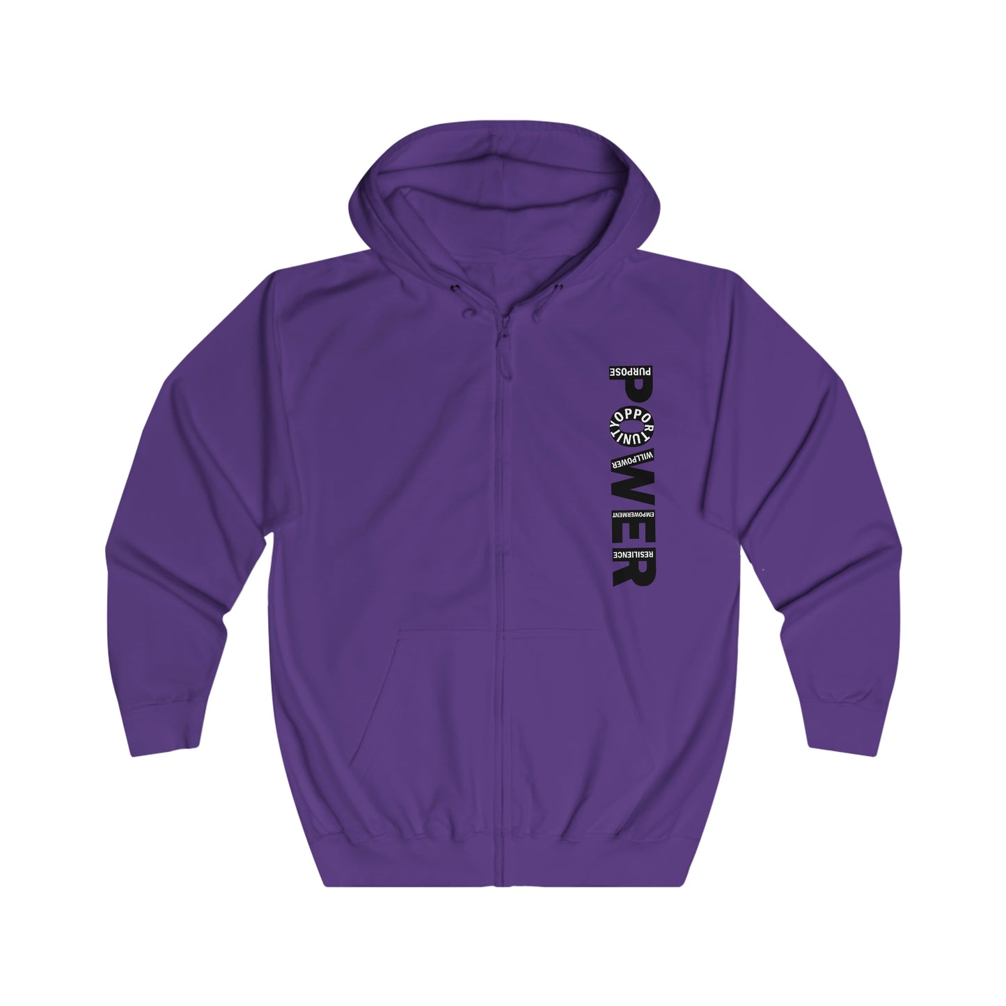 POWER Full Zip Hoodie (Unisex)