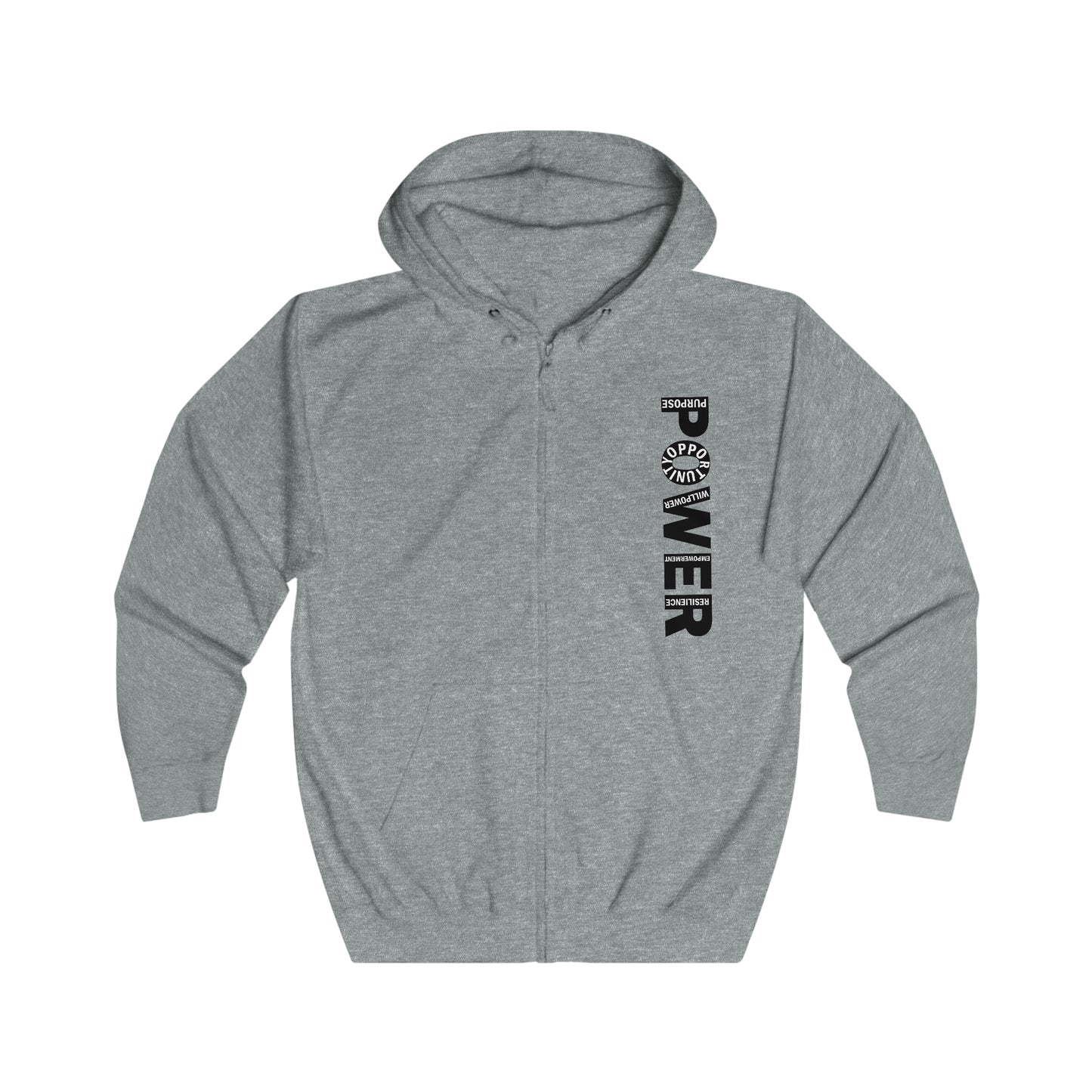 POWER Full Zip Hoodie (Unisex)