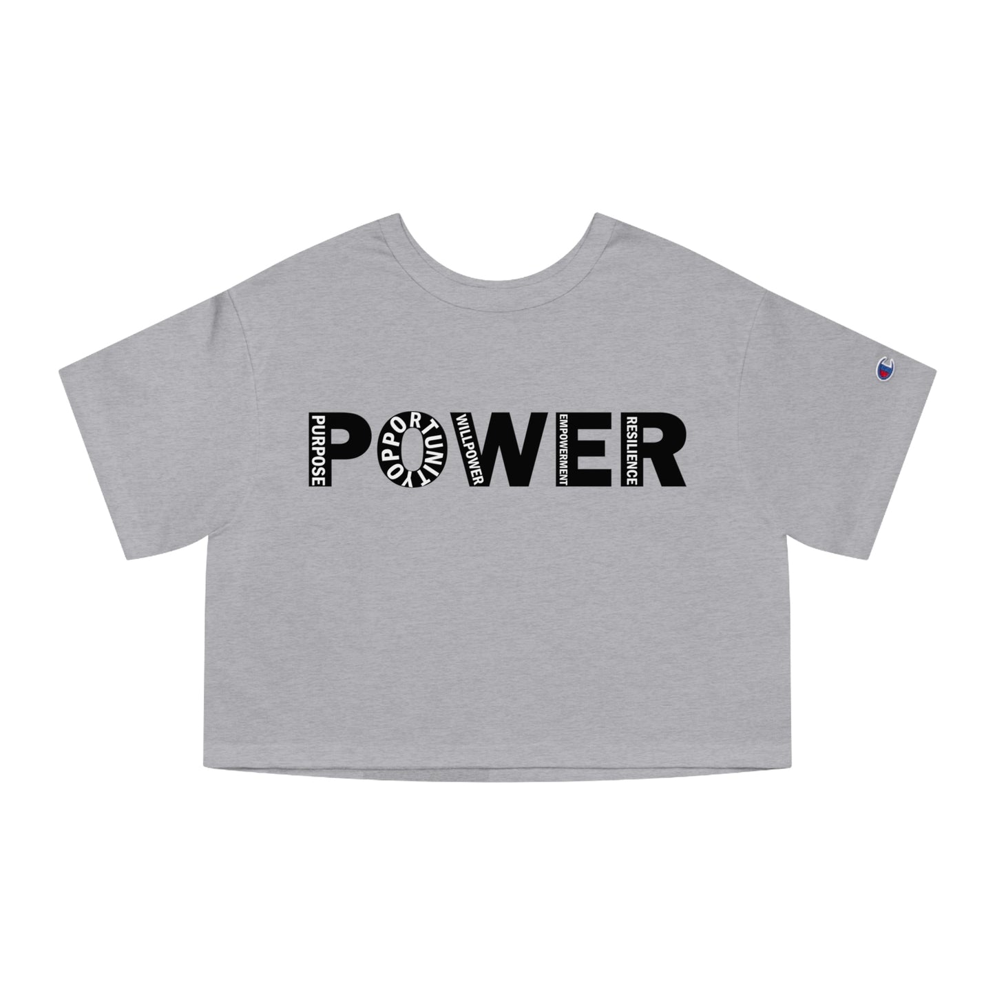 POWER UP Champion Women's Heritage Cropped T-Shirt