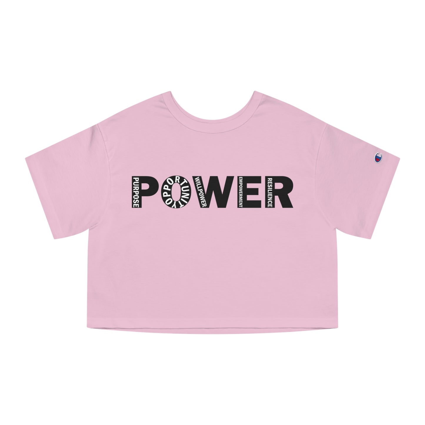 POWER UP Champion Women's Heritage Cropped T-Shirt