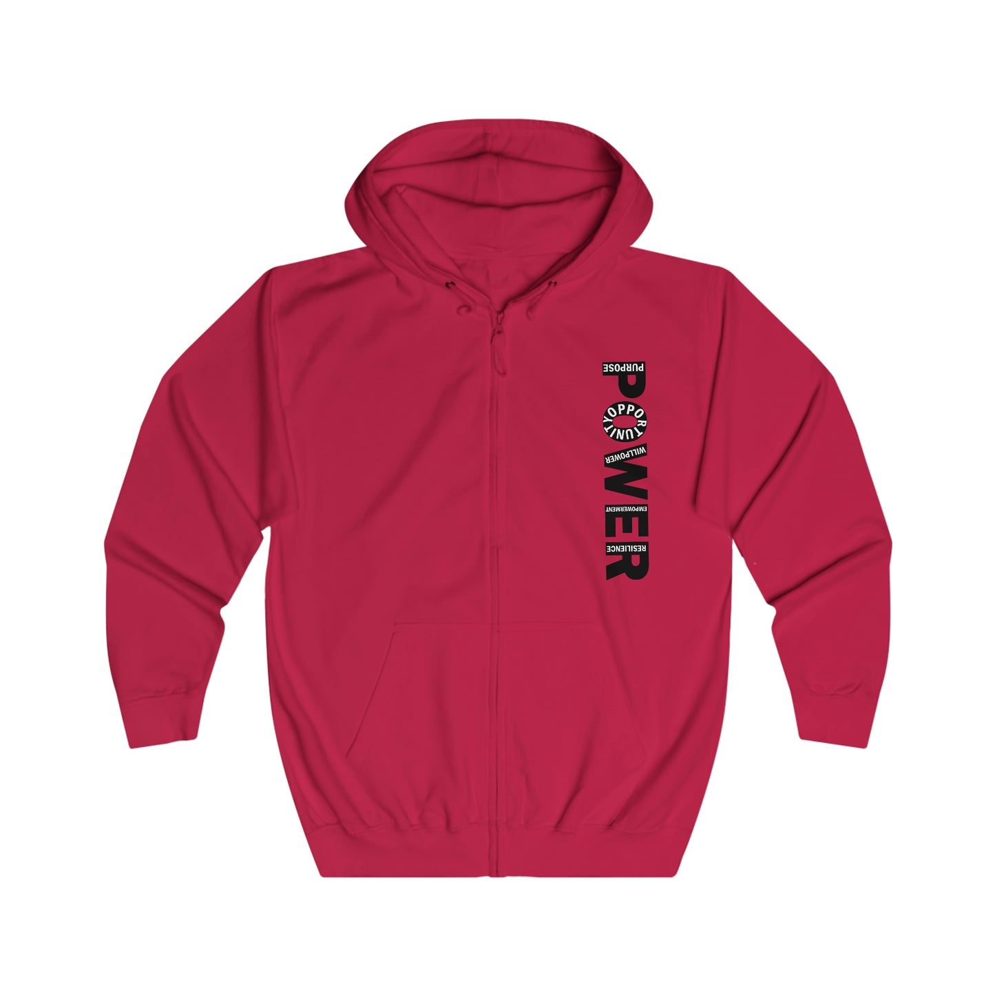 POWER Full Zip Hoodie (Unisex)