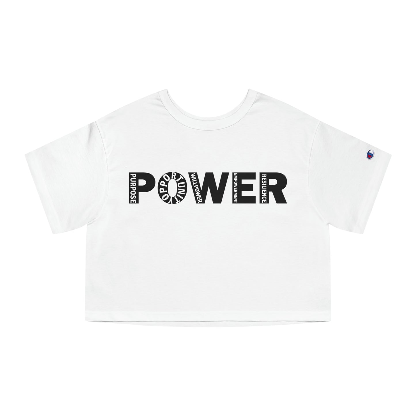 POWER UP Champion Women's Heritage Cropped T-Shirt